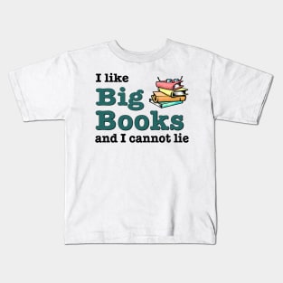 I like big books and I cannot lie with cartoon books Kids T-Shirt